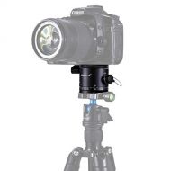 ShenBiadolr Aluminum Alloy Panoramic Indexing Rotator Ball Head for Camera Tripod Head with Quick Release Plate.