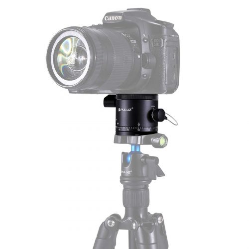  ShenBiadolr Aluminum Alloy Panoramic Indexing Rotator Ball Head for Camera Tripod Head with Quick Release Plate.