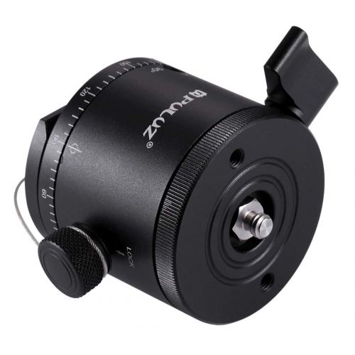  ShenBiadolr Aluminum Alloy Panoramic Indexing Rotator Ball Head for Camera Tripod Head with Quick Release Plate.