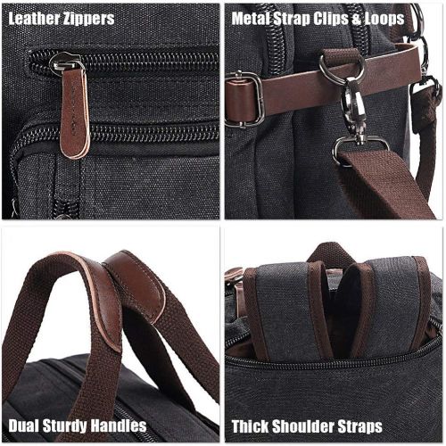  [아마존베스트]Sheng TS Laptop Briefcase,15.6 Inch Messenger Bag Hybrid Pack Computer Case Laptop Shoulder Bag Durable Tablet Sleeve for Men,Women,College