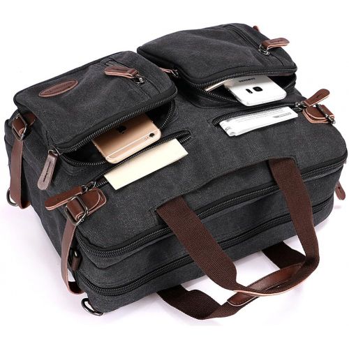  [아마존베스트]Sheng TS Laptop Briefcase,15.6 Inch Messenger Bag Hybrid Pack Computer Case Laptop Shoulder Bag Durable Tablet Sleeve for Men,Women,College