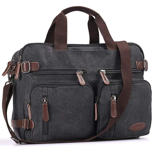  [아마존베스트]Sheng TS Laptop Briefcase,15.6 Inch Messenger Bag Hybrid Pack Computer Case Laptop Shoulder Bag Durable Tablet Sleeve for Men,Women,College