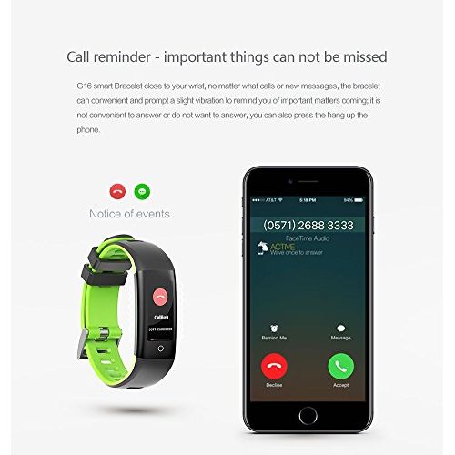  ShengKeLong G16 Smart Bracelet Fitness Tracker GPS Track Record blood pressure Heart Rate Monitor Big capacity Long Endurance Water Proof Bluetooth for android and ios