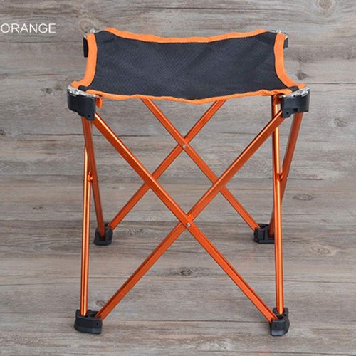  Shengjuanfeng Lightweight Folding Camp Stool for Outdoor Camping Fishing Picnic Hiking Gardening Sporting Events Chair，Super Comfort,Easy to Setup (Color : Orange, Size : 242427.6c