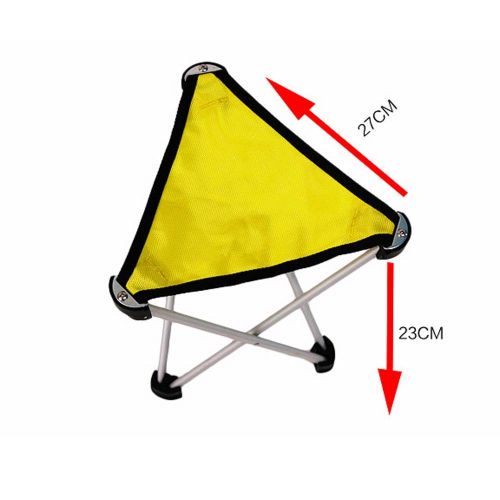  Shengjuanfeng Outdoor Tripod Stool Portable Foldable Small 3-Legged Canvas Chair For Hiking Camping Fishing Picnic Beach BBQ Travel Garden，Super Comfort ,EASY to SETUP ( Color : Yellow , Size :