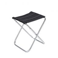 Shengjuanfeng Folding Chair 7075 Aluminum Alloy Camping Chair Portable Camping Stool Fish Chair for Travel Camp Fishing Picnic,Easy to Setup (Color : Black, Size : 24X22X28cm)