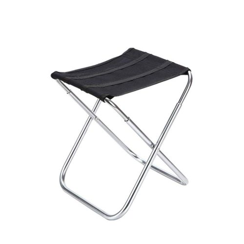  Shengjuanfeng Folding Chair 7075 Aluminum Alloy Camping Chair Portable Camping Stool Fish Chair for Travel Camp Fishing Picnic,Easy to Setup (Color : Black, Size : 24X22X28cm)
