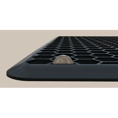  Shepherd Hardware Indoor/Outdoor Recycled Rubber Floor Mat - 22 x 34-Inches, Black