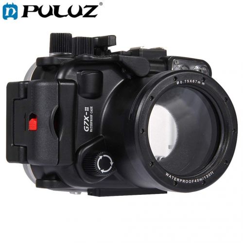  ShepoIseven PULUZ Underwater Diving Case Waterproof Camera Housing for Canon G7 X Mark II