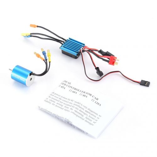  ShepoIseven 2430 7200KV Sensorless Brushless Motor with 25A Brushless ESC Electric Speed Controller for 116 118 RC Car Truck