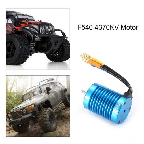  ShepoIseven F540 4370KV Sensorless Brushless Motor with 45A ESC Electric Speed Controller Combo Set for 110 Scale RC Car Truck