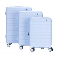 Sherrpa Destiny Hardside Luggage Set 3 Piece Expandable Spinner 20 inch 25 inch 29 inch (Sky Blue)