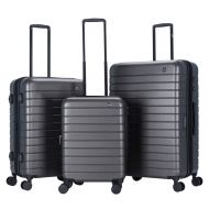 Sherrpa Destiny Luggage Set 3 Piece Expandable Spinner 20 inch 25 inch 29 inch (Charcoal)