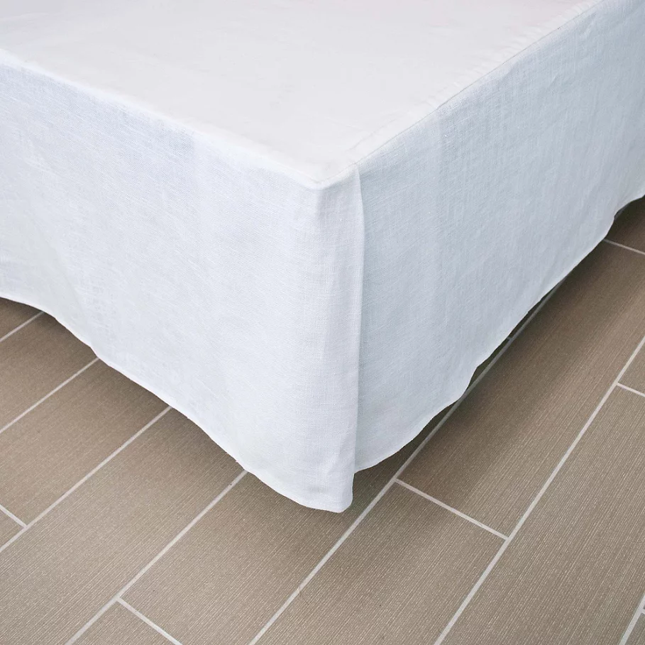 Sherry Kline Broadway Bed Skirt in Off White
