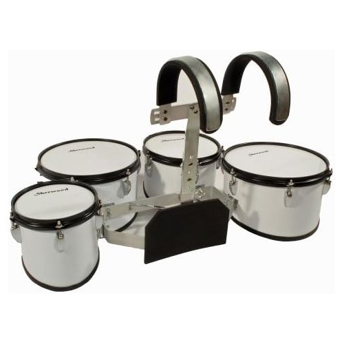  [아마존베스트]Sherwood 4x Marching Drum Set Timptoms + Base + Accessories