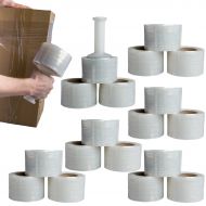 Shield Wrap (18 Rolls) 3 Inch x 1000 Feet Pallet Stretch Film Wrap 80 Gauge Handle Clear Shrink Wrap