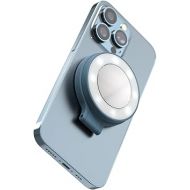 ShiftCam SnapLight - LED Selfie Ring Light with Four Brightness Settings and Built in Battery - Magnetic Mount Snaps on to Any Phone - Flippable Design | Blue Jay