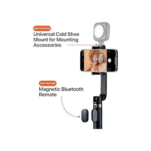  ShiftCam | TravelPod Selfie, Travel-Friendly Mobile Tripod & Selfie Stick with Universal Cold Shoe Mount for Mounting Accessories