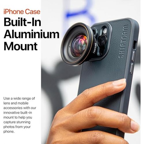  ShiftCam | Camera Case with Built-in LensUltra Mount for Apple iPhone | Gear up Your iPhone and Start Shooting in Seconds | Charcoal (iPhone 15)