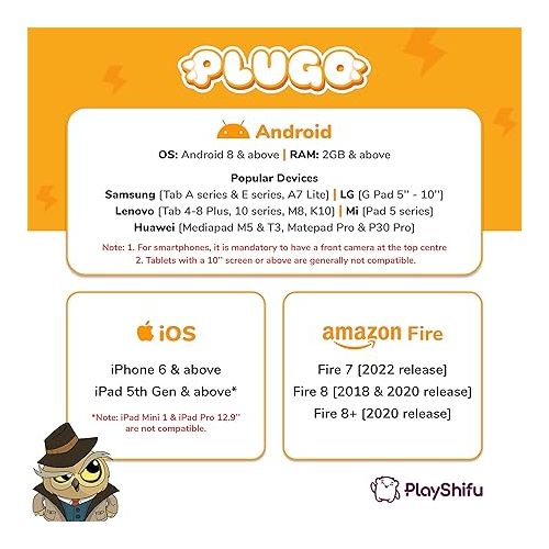  PlayShifu STEM Toy Math Game - Plugo Count (Kit + App with 5 Interactive Math Games) Educational Toy for 4 5 6 7 8 Year Old Birthday Gifts | Story-Based Learning for Kids (Works with tabs/mobiles)