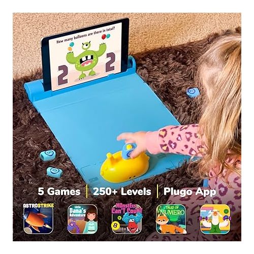  PlayShifu STEM Toy Math Game - Plugo Count (Kit + App with 5 Interactive Math Games) Educational Toy for 4 5 6 7 8 Year Old Birthday Gifts | Story-Based Learning for Kids (Works with tabs/mobiles)