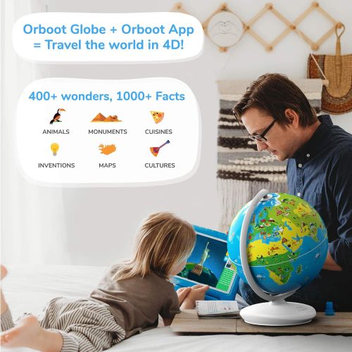  [아마존핫딜][아마존 핫딜] Shifu Orboot (App Based): Augmented Reality Interactive Globe for Kids, Stem Toy for Boys & Girls Age 4 to 10 Years | Educational Toy Gift (No Borders, No Names On Globe)