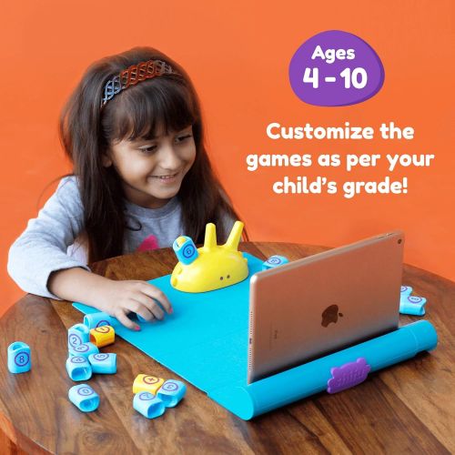  [아마존핫딜][아마존 핫딜] Shifu Plugo Count - Math Game with Stories & Puzzles - Ages 5-10 - STEM Toy | Augmented Reality Based Cool Math Games for Boys & Girls (App Based)