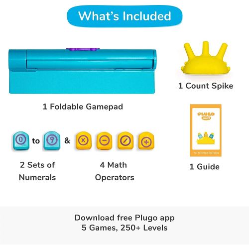  Plugo STEM Pack by PlayShifu - Math & Construction (Link & Count), Augmented Reality Games with Fun Building Blocks | Cool Math Game for Ages 5-10 Years Boys & Girls Pre-K to Grade