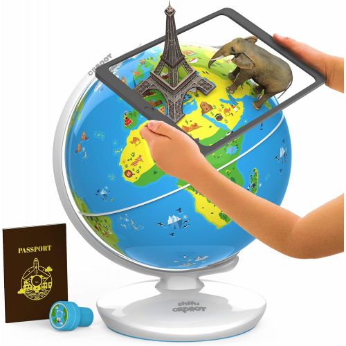  Shifu Orboot (App Based): Augmented Reality Interactive Globe For Kids, Stem Toy For Boys & Girls Ages 4+ Educational Toy Gift (No Borders, No Names On Globe)