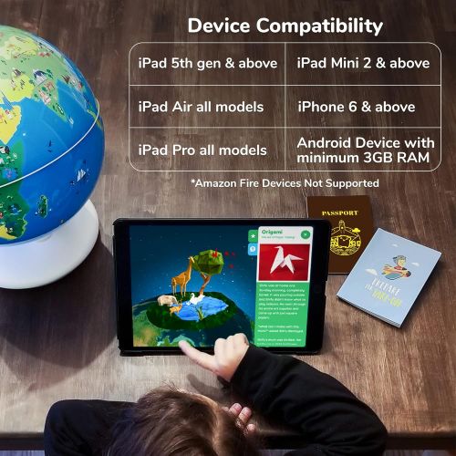  [아마존베스트]Shifu Orboot (App Based): Augmented Reality Interactive Globe For Kids, Stem Toy For Boys & Girls Ages 4+ Educational Toy Gift (No Borders, No Names On Globe)