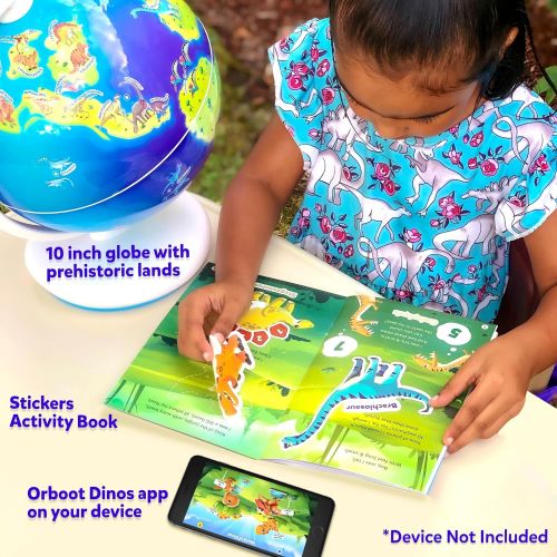  [아마존베스트]Orboot Dinos AR Globe by PlayShifu (App Based) - World of Dinosaur Toys, Educational Toy for Kids. Gift for Boys & Girls 4 Years & up