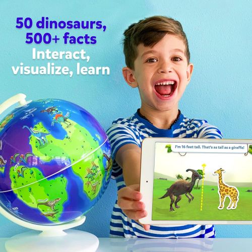  [아마존베스트]Orboot Dinos AR Globe by PlayShifu (App Based) - World of Dinosaur Toys, Educational Toy for Kids. Gift for Boys & Girls 4 Years & up