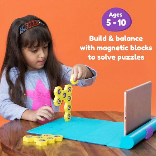  Plugo Link by PlayShifu - STEM Puzzles Kit Magnetic Building Blocks Educational Toy Gift for Boys & Girls Ages 4-10 (works with iPads, iPhones, Samsung tabs/phones, Kindle Fire)