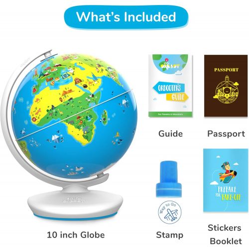  Shifu Orboot (App Based): Augmented Reality Interactive Globe for Kids, STEM Toy for Boys & Girls Age 4 to 10 Years | Educational Toy Gift (No Borders, No Names on Globe)