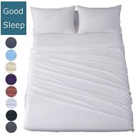 [아마존 핫딜]  [아마존핫딜]Shilucheng Bed Sheets Set Microfiber 1800 Thread Count Percale Super Soft and Comforterble| 16 Inch Deep Pockets | Wrinkle Fade and Hypoallergenic - 4 Piece - 4 Piece (California K