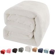 [아마존핫딜][아마존 핫딜] Shilucheng Luxury Fleece Blanket Super Soft and Warm Fuzzy Plush Lightweight King Couch Bed Blankets - White