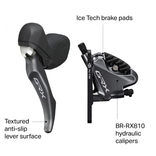 시마노 Shimano GRX BL-RX810 Brake Lever & Caliper