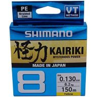 [아마존베스트]SHIMANO Kairiki 8, 150 Metres, Yellow, 8 x Braided Fishing Line, 59WPLA58R