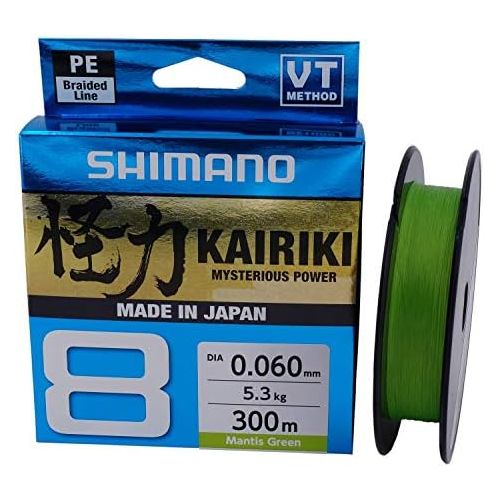 시마노 [아마존베스트]SHIMANO Kairiki 8, 300 Metres, Mantis Green, 8-Way Braided Fishing Line, 59WPLA68R0