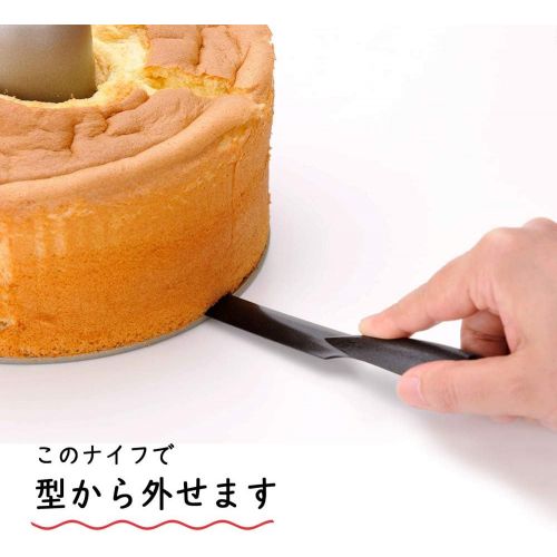  [아마존베스트]Shimomura kihan Chiffon Cake Knife Black