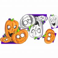 Shindigz Dying to Party Jack-o-Lanterns Standee Halloween Prop
