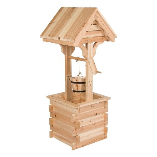  Shine Company Inc. 4986N Decorative Wishing Well, 48 High, Natural