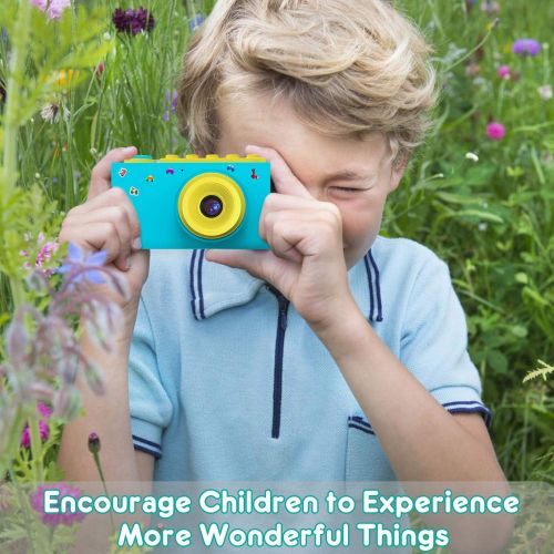  [아마존 핫딜]  [아마존핫딜]ShinePick Kids Digital Camera Mini 2 Inch Screen Childrens Camera 8MP HD Digital Camera with Silicone Soft Cover & Micro SD Card (Blue)