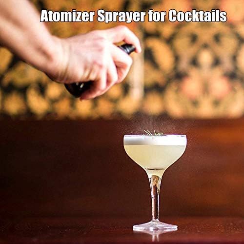  [아마존베스트]Shining Craft Martini Vermouth Sprayer - 1.7OZ / 50ml, Atomizer Sprayer for Cocktails Portable Perfume Refillable Sprayer, Cocktail Atomizer, SC008 (Black)