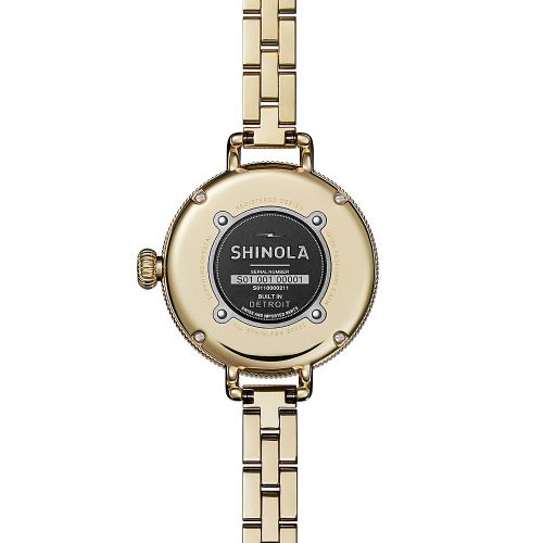  Shinola Gold-Tone Birdy Watch, 34mm