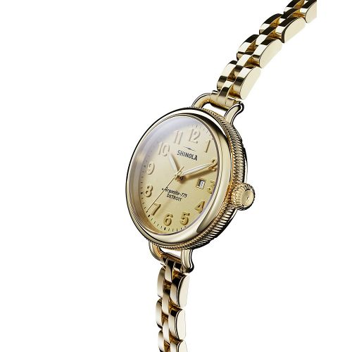  Shinola Gold-Tone Birdy Watch, 34mm