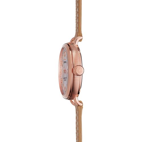  Shinola The Birdy Leather Strap Watch, 34mm