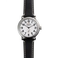 Shinola The Runwell Black Strap Watch, 41mm