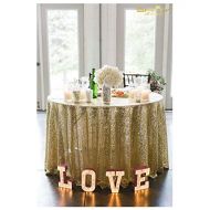 ShinyBeauty Light Gold Sequin Tablecloth 72Inch Champagne Gold Round Linen Tablecloth Sequin Light Gold Table Cloth