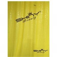 ShinyBeauty sequin backdrop curtain 8FTx8FT Yellow glitter background sequin Yellow curtain backdrop fabric photo booth backdrop~M1121